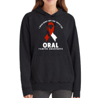 I Wear Burgundy And White For Oral Cancer Awareness Long Sleeve T Shir Vintage Hoodie | Artistshot