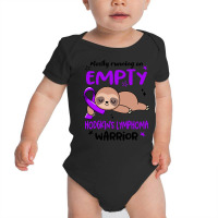 Hodgkins Lymphoma Awareness T  Shirt Mostly Running On Empty Hodgkin's Baby Bodysuit | Artistshot