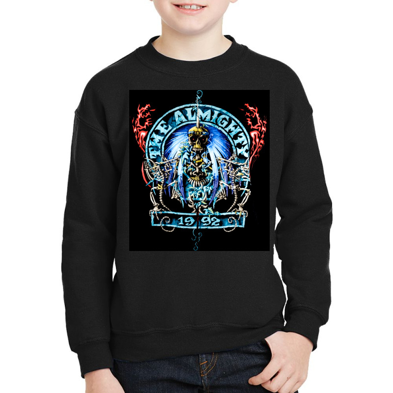 The Almighty, Donington Park 1992, The Almighty, Donington, Park, 1992 Youth Sweatshirt by cm-arts | Artistshot