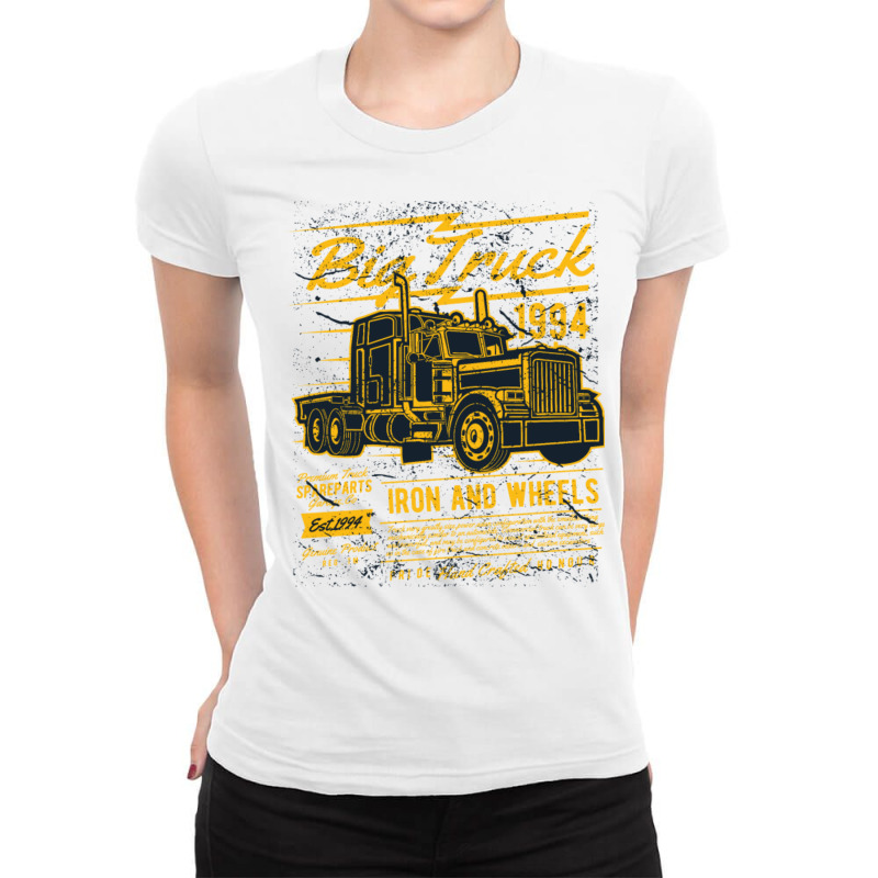 Big Truck Ladies Fitted T-Shirt by QuantaviusXaver | Artistshot