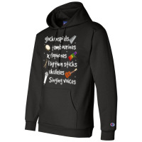 Womens Glockenspiels Tambourines Xylophones Rhythm Sticks V Neck T Shi Champion Hoodie | Artistshot