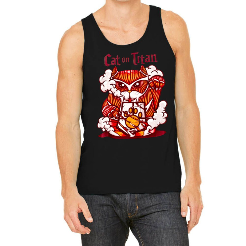 Cat On Titan, Cat, Titan, Cat On Titans, Cat On Titan Vintage, Cat On  Tank Top | Artistshot