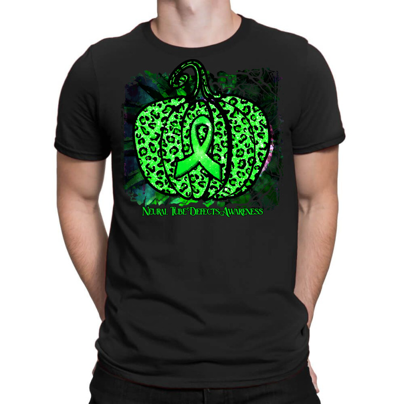 Neural Tube Defects Awareness   Leopard Pumpkin Ribbon T Shirt T-shirt | Artistshot