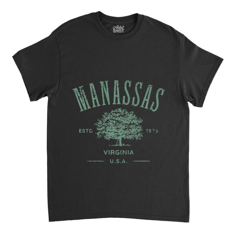 Manassas Virginia Vintage Distressed Style Design Souvenir Premium Classic T-shirt by RicardoTorres | Artistshot