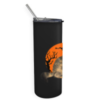 Halloween People Giving Me Peace Hand Skeleton Skull Creeps Halloween Skinny Tumbler | Artistshot