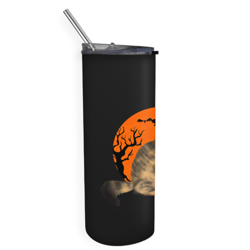 Halloween People Giving Me Peace Hand Skeleton Skull Creeps Halloween Skinny Tumbler | Artistshot