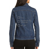 Checklist Ladies Denim Jacket | Artistshot