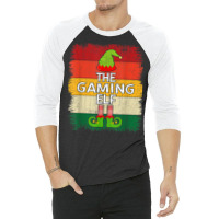 The Gaming Elf Matching Group Christmas Party Pajama 3/4 Sleeve Shirt | Artistshot