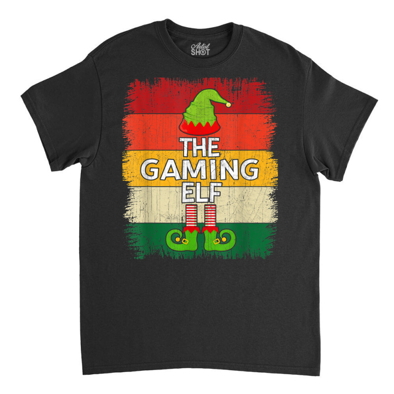 The Gaming Elf Matching Group Christmas Party Pajama Classic T-shirt | Artistshot