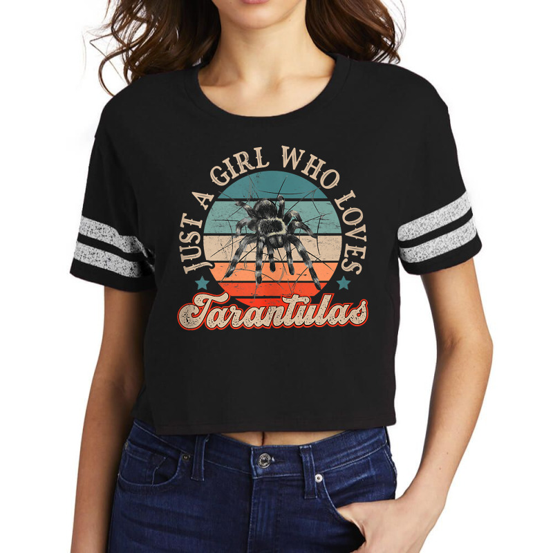 Tarantula Just A Girl Who Loves Tarantulas Terrarium Tank Top Scorecard Crop Tee by EmilyPoole | Artistshot