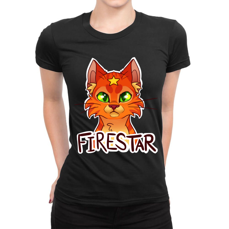 Firestar Warriors Headshot Ladies Fitted T-Shirt by cm-arts | Artistshot