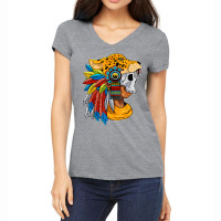 Quetzalcoatl Skull Aztec Warrior Mayan Inca Toltec T Shirt Women's V-neck T-shirt | Artistshot