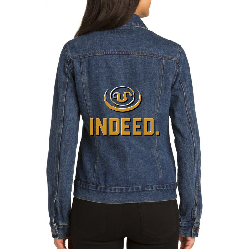 Indeed Teal_c Goa_uld Apophis Symbol Quote Ladies Denim Jacket by cm-arts | Artistshot