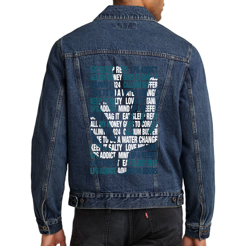 Saltwater Reefer Aquarium Men Denim Jacket by TysonBoyer | Artistshot