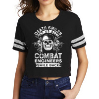 Combat Engineer Smiles Usa Military Sapper Scorecard Crop Tee | Artistshot