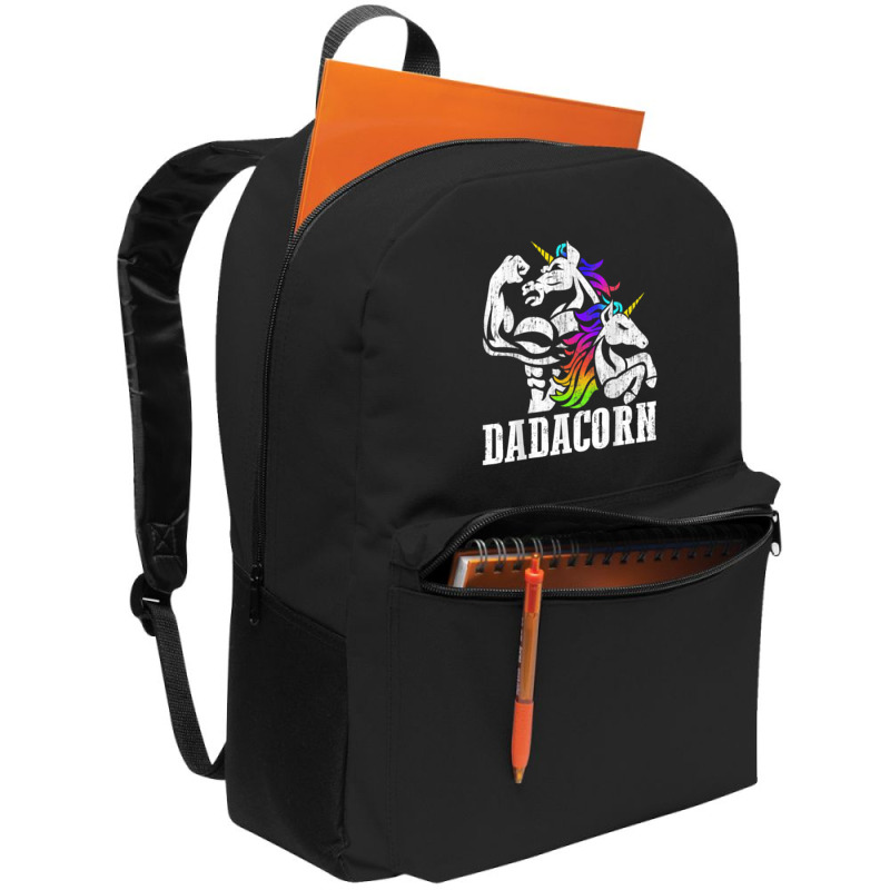 Dadacorn Fathers Day Gift For Dad Of Unicorn Daughter Backpack | Artistshot