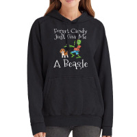 Forget Candy Just Give Me A Beagle Funny Halloween Zombie Vintage Hoodie | Artistshot