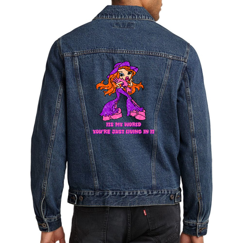 Bratz It's My World Just Living Men Denim Jacket | Artistshot