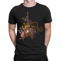 Vintage Paris I Love Travel Wanderlust Eiffel Tower T-shirt | Artistshot