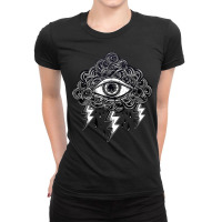 Stay Weird All Seeing Eye Hypnosis Psychic Tattoo Ladies Fitted T-shirt | Artistshot