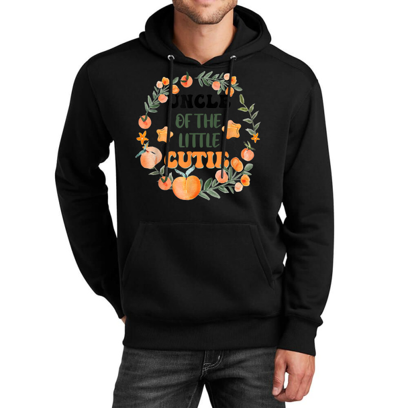 Uncle Of Little Cutie Orange Birthday Party Unisex Hoodie | Artistshot