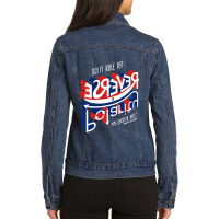 Reverse The Polarity Ladies Denim Jacket | Artistshot