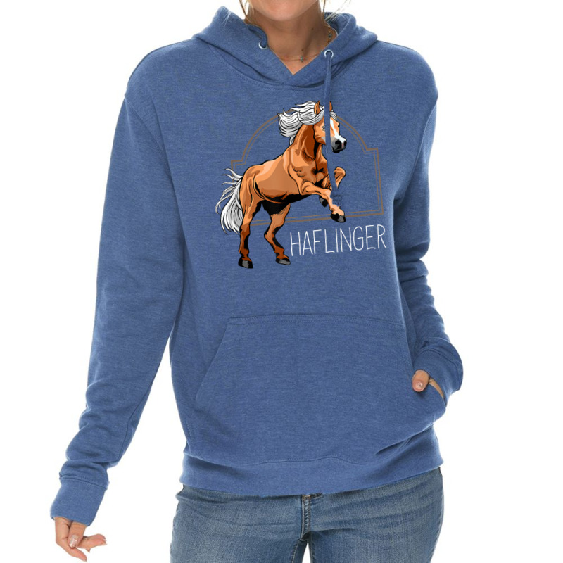 Haflinger Rider Horse Pony Riding T Shirt Lightweight Hoodie | Artistshot