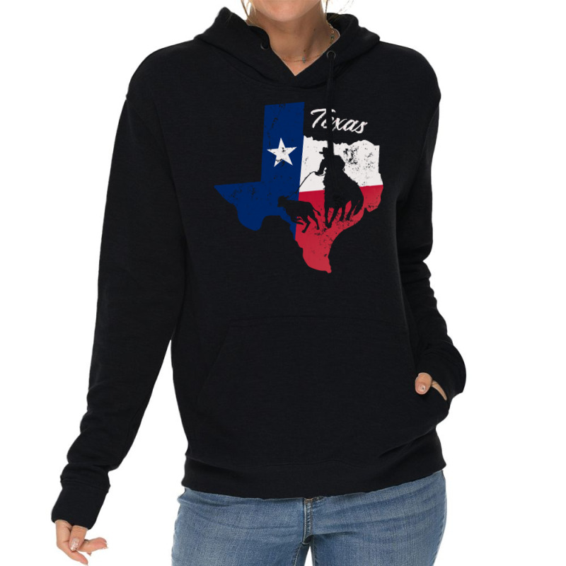 Texas State Star Flag T Shirt Lightweight Hoodie | Artistshot