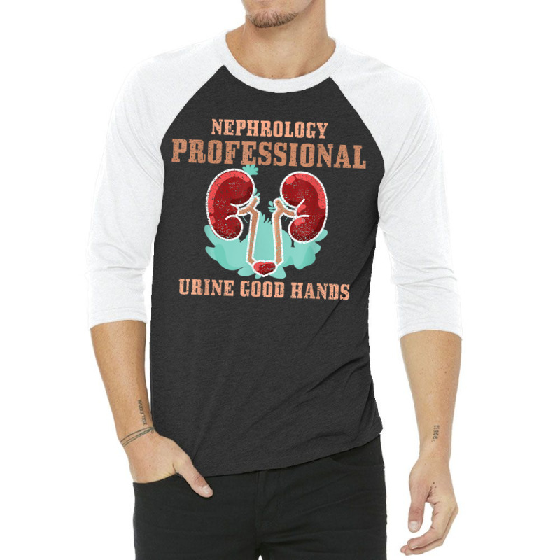 Medical Pun Nephrology Urine Good Hand Nephrologist Doctor 3/4 Sleeve Shirt by SantinoBrennan | Artistshot