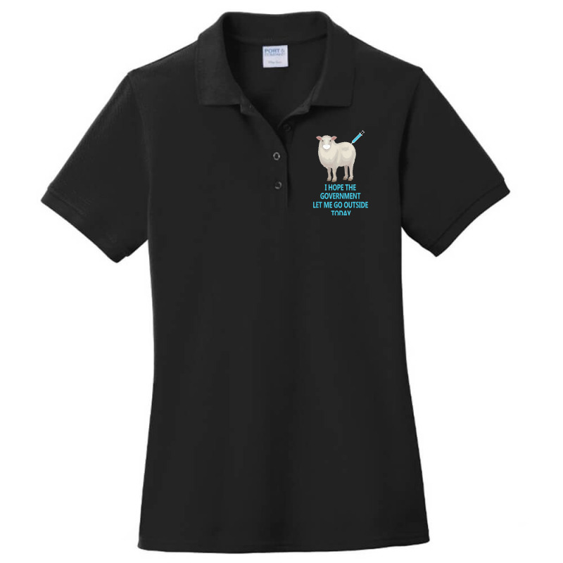 Sheep Sheeple Anti Vaccine Vax Mask Mandate Wants Go Outside Ladies Polo Shirt by TysonBoyer | Artistshot