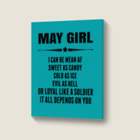 Super May Girl Portrait Canvas Print | Artistshot