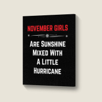 November Girls Portrait Canvas Print | Artistshot