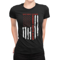 Fight Heart Disease Awareness Month American Flag T Shirt Ladies Fitted T-shirt | Artistshot