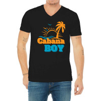 Cabana Boy T  Shirt Cabana Boy At Your Service Summer Vacations. 8282 V-neck Tee | Artistshot