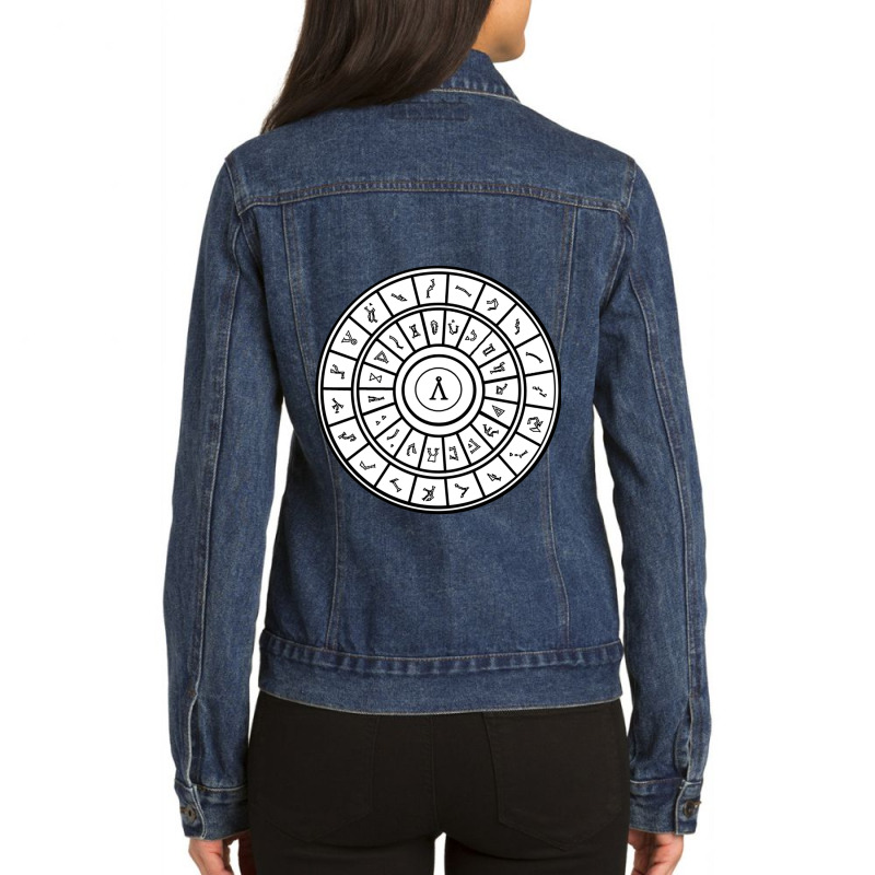 Stargate Dialing Ring Ladies Denim Jacket by cm-arts | Artistshot