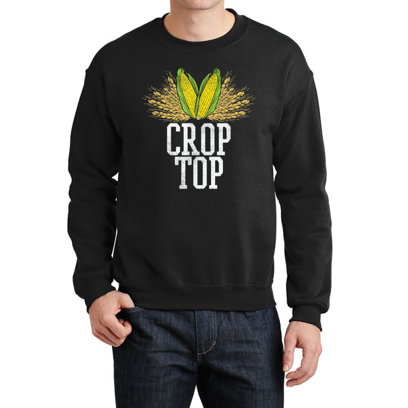 Crop Top Farm Pun Corn Farming - Agriculture - Funny Farmer Crewneck Sweatshirt | Artistshot