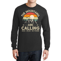 Vintage The Mountains Are Calling Space Splash Big Thunder Long Sleeve Shirts | Artistshot