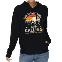 Vintage The Mountains Are Calling Space Splash Big Thunder Lightweight Hoodie | Artistshot