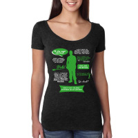 Stargate Sg-1 - Jack Quotes (greenwhite Design) Fitted Women's Triblend Scoop T-shirt | Artistshot