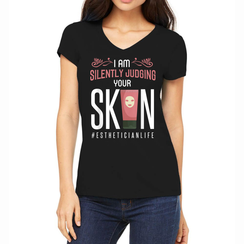 Esthetician Shirt Esthetician Life Quote Beautician Gift T Shirt Women's V-neck T-shirt | Artistshot