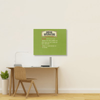Boiler Operator Dictionary Term Sarcastic Landscape Canvas Print | Artistshot