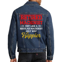 Machinist Way Machine Operator Machining Men Denim Jacket | Artistshot