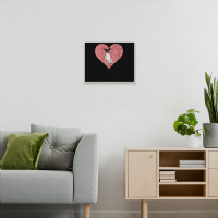 Rat Terrier Valentines Day Dog Love Fingerprint Metal Print Horizontal | Artistshot