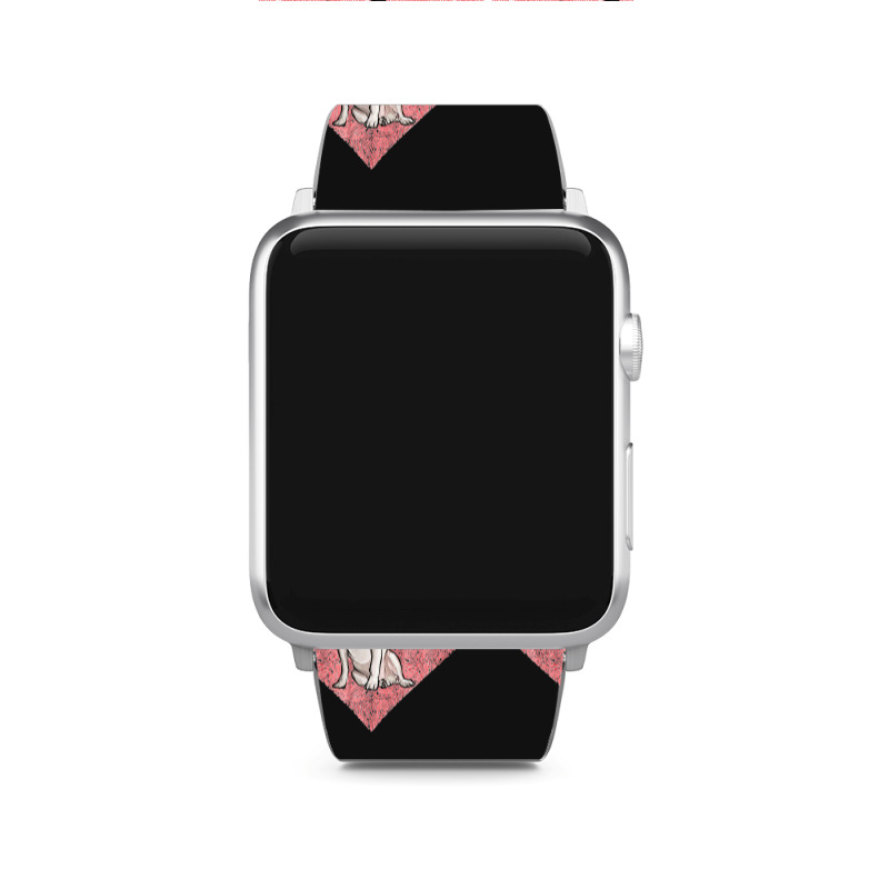 Rat Terrier Valentines Day Dog Love Fingerprint Apple Watch Band by cm-arts | Artistshot