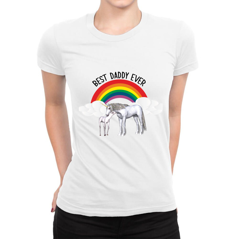 Best Daddy Ever Ladies Fitted T-Shirt by Bettercallsaul | Artistshot