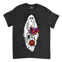 Cute Floral Ghost Women's Halloween Classic T-shirt | Artistshot