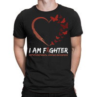 I Am Fighter Hypopharyngeal Cancer Awareness Shirt Butterfly T-shirt | Artistshot