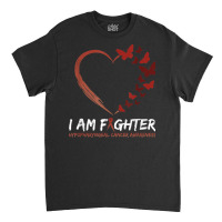 I Am Fighter Hypopharyngeal Cancer Awareness Shirt Butterfly Classic T-shirt | Artistshot