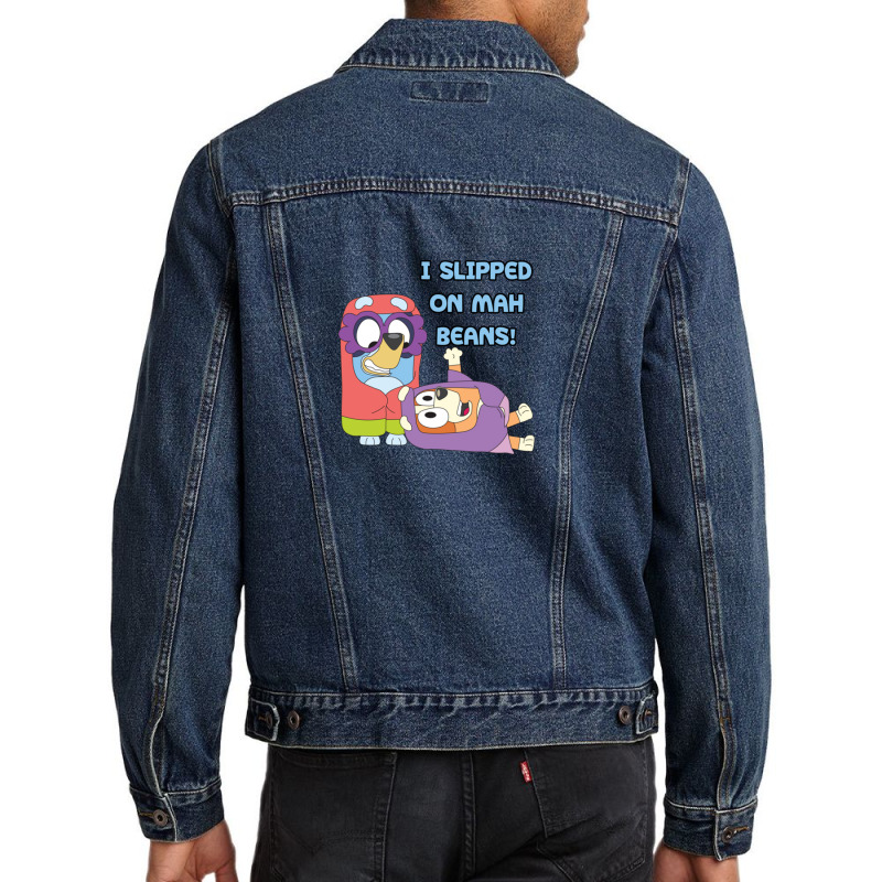 I Slipped On My Beans Men Denim Jacket | Artistshot