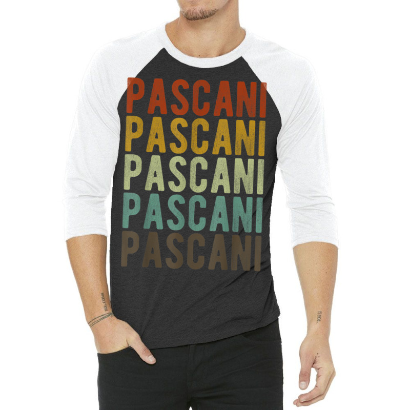 Pascani City Romania Retro 3/4 Sleeve Shirt | Artistshot